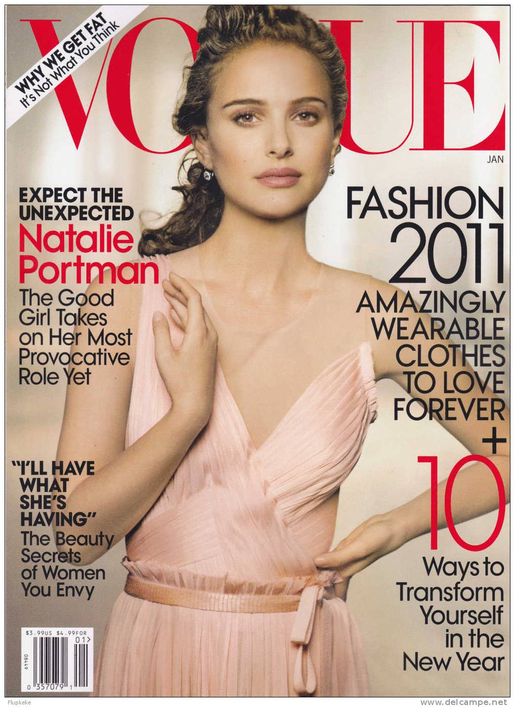 Vogue January 2011 Cover Natalie Portman Expect The Unexpected The Good Girl Takes On Her Most Provocative Role Yet - Entretenimiento