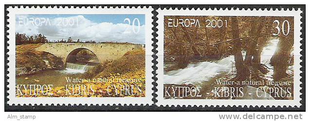 2001 Chypre  Zypern   Mi. 976-7** MNH  Europa - 2001