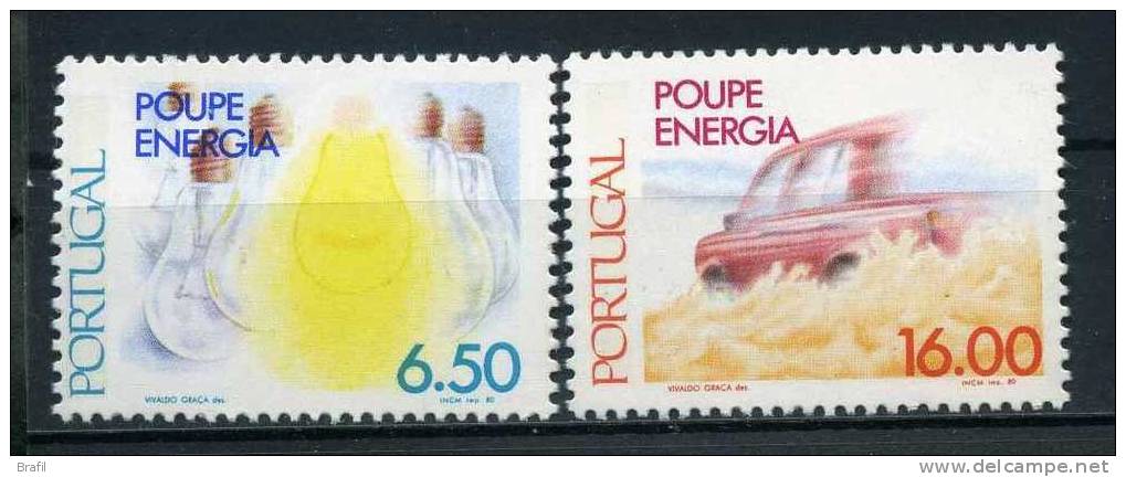 1980 Portogallo, Risparmio Energetico , Serie Completa Nuova - Unused Stamps