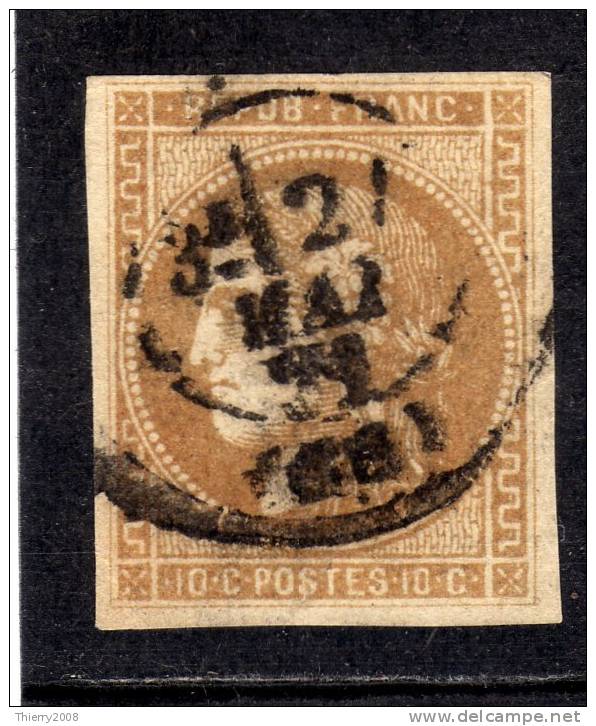 Emission De Bordeaux  N° 43B  Avec Oblitèration Cachet à Date Centrale  TTB - 1870 Ausgabe Bordeaux