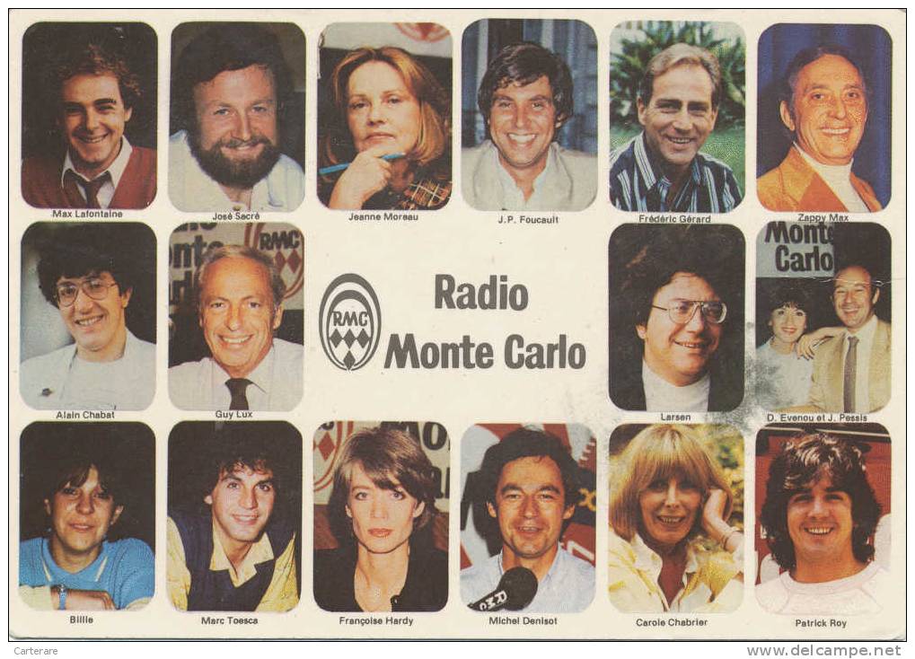 Métier D´animateur Radio,RMC,radio Monté Carlo,j P Foucault,guy Lux,françoise Hardy,patrick Roy,d Evenoux Pessix,chabat - Sonstige & Ohne Zuordnung