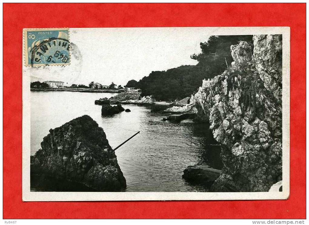 * CAP D´ANTIBES-Le Bord De Mer-1949(Carte Photo) - Cap D'Antibes - La Garoupe