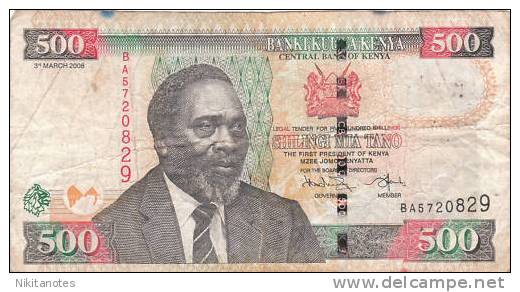 Kenia 500 Shillings 2008 Banknote - Kenia