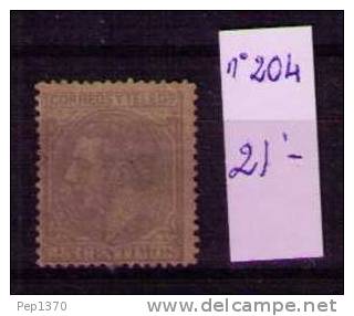 ESPAÑA 1879 - ALFONSO XII - EDIFIL 204 - Unused Stamps