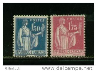 FRANCE N° 288 & 289 ** - 1932-39 Peace