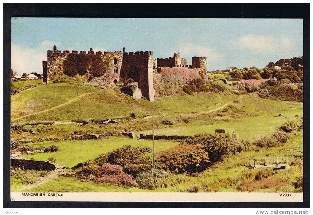 RB 659 - Postcard Manorbier Castle Near Tenby Pembrokeshire Wales - Pembrokeshire