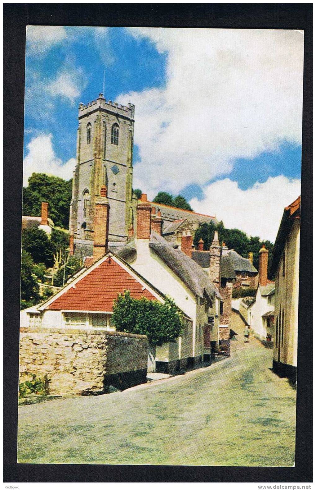 RB 659 - J. Salmon Postcard Church & Village Minehead Somerset - Minehead