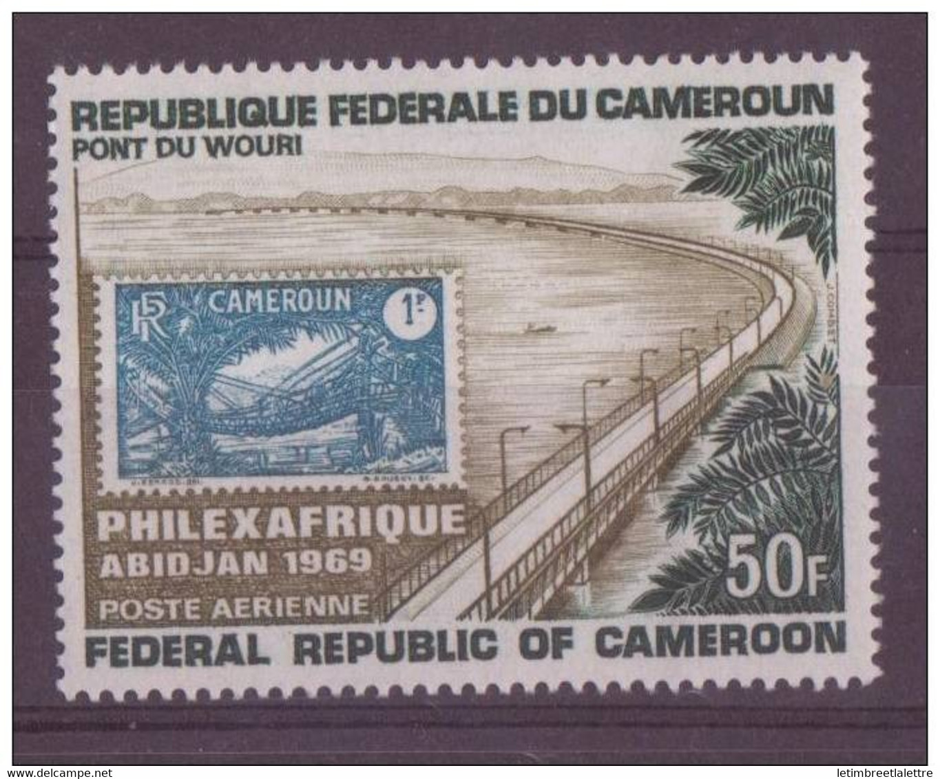 ⭐ CAMEROUN - YT N° 129 ** - Neuf Sans Charnière - PONT DU WOURI ET TIMBRE ⭐ - Cameroun (1960-...)