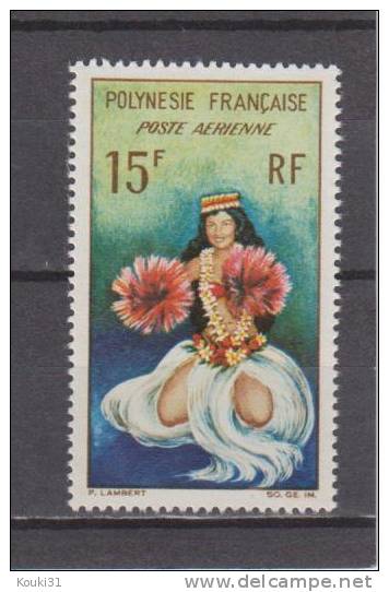 Polynésie YT PA 7 ** : Danseuse Tahitienne - 1964 - Neufs