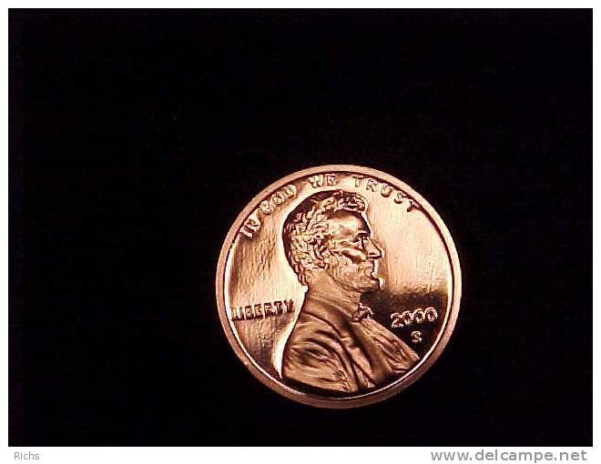 2000-S Proof Lincoln Cent - 1959-…: Lincoln, Memorial Reverse