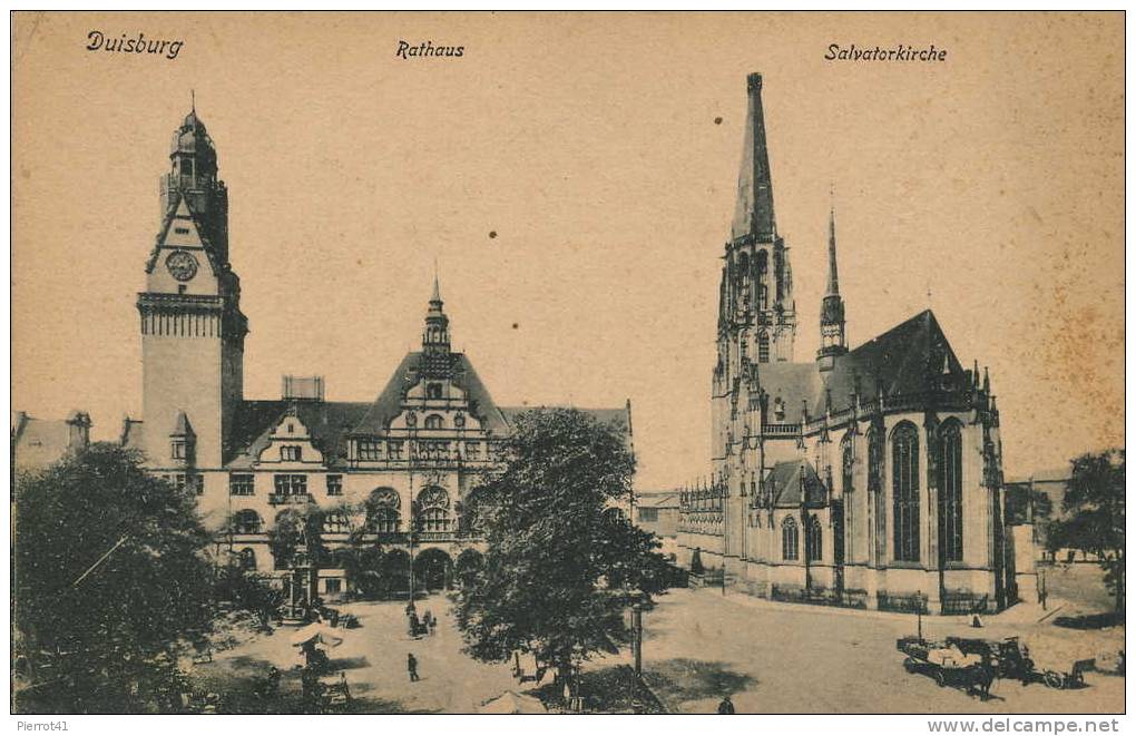 ALLEMAGNE - DUISBURG - Rathaus - Salvatorkirche - Duisburg