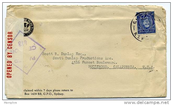 194?  Censored   Letter To USA - Storia Postale