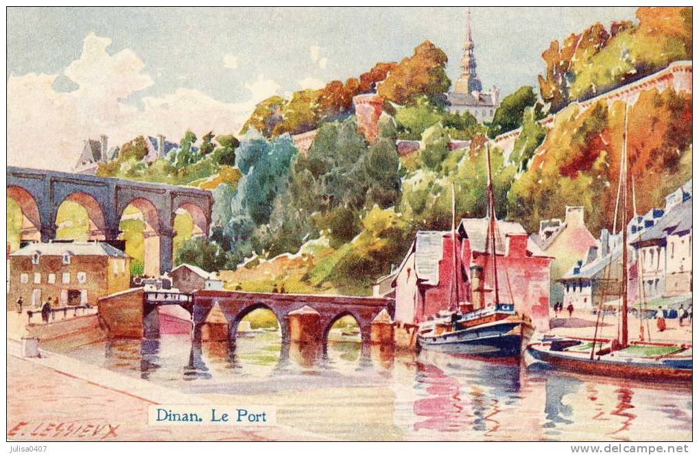 LESSIEUX Carte Illustrée Port De Dinan - Lessieux