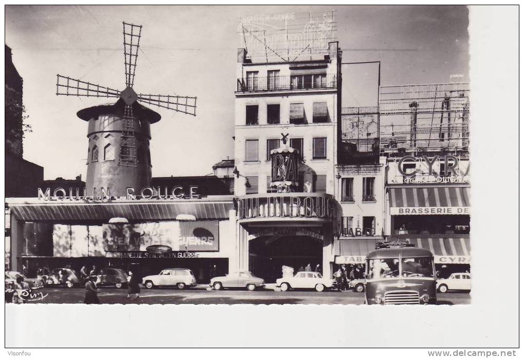 Paris ; Le Moulin Rouge - Cabarets