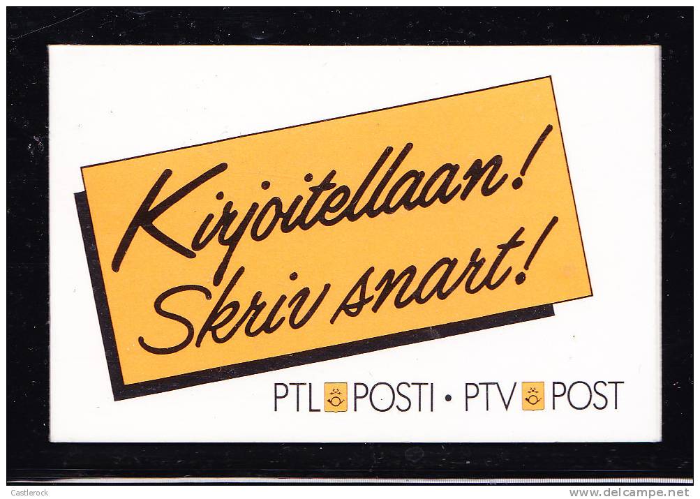 T)1988,FINLAND,BOOKLET,COAT OF ARMS,SCN 713A - Nuovi