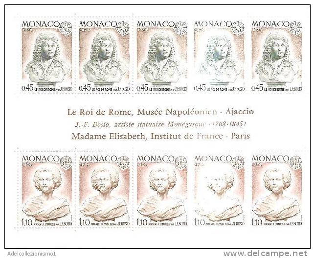 45435)foglio Completo Monaco Serie Europa Cept 1974 - Postmarks