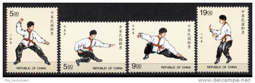 TAIWAN : 08-08-1997  (**) Yvert 2326-29 - Chinese Martial Arts - Neufs