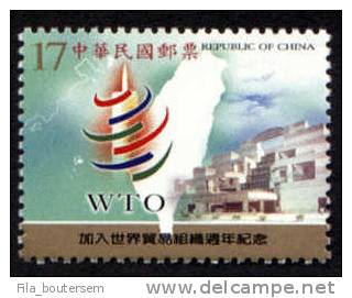 TAIWAN : 01-01-2003 (**) - The Anniversary Of The Acession To The World Trade Organization - Neufs