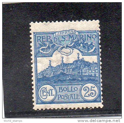 SAN MARINO 1903 CIFRA O VEDUTA  * - Neufs