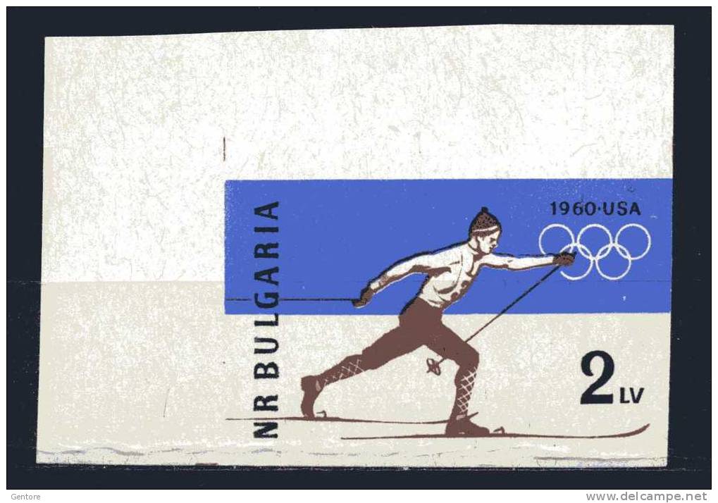 BULGARIA 1960 Winter  Olympic Games Yvert Cat. N° 1006  Absolutely Perfect MNH ** - Hiver 1960: Squaw Valley