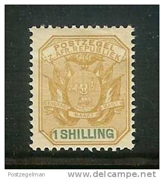 ZUID AFRIKAANSE REPUBLIEK 1896 Hinged Stamp(s)  1SH Ochre-green Sacc Nr. 230 - Transvaal (1870-1909)