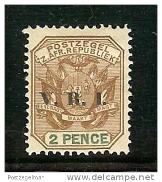 ZUID AFRIKAANSE REPUBLIEK 1900 Hinged Stamp(s)  2d Brown (overprint V.R.I.) Sacc Nr. 234 - Transvaal (1870-1909)