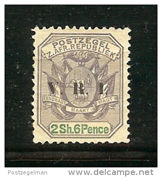 ZUID AFRIKAANSE REPUBLIEK 1900 Hinged Stamp(s) 2SH6d Dull Violet (overprint V.R.I.) Sacc Nr. 240 - Transvaal (1870-1909)