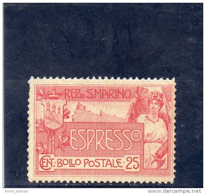 SAN MARINO 1907 ESPRESSO  * DIFETTOSO - Express Letter Stamps