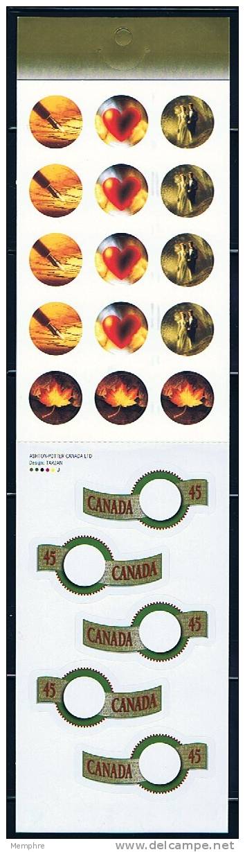 1996  45¢  Greeting Stampsin Booklet  Sc 1600-1601  MNH  Booklet BK182 - Carnets Complets