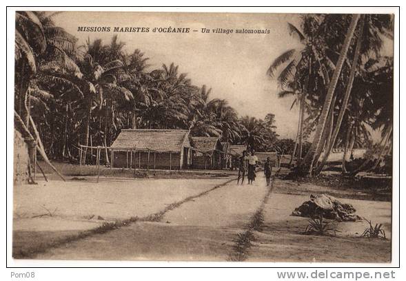 MISSIONS MARISTES D'OCEANIE -VILLAGE SALOMONAIS - Solomon Islands