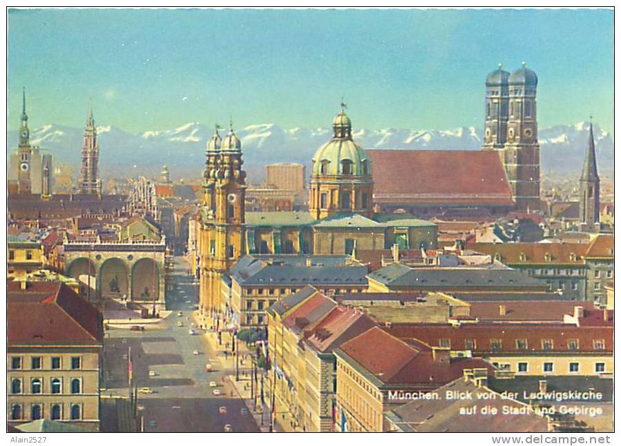 CPM - MÜNCHEN - Blick Von Der Ludwigskirche Auf Die Stadt (A. Lengauer, Nr. 1042) - Muenchen