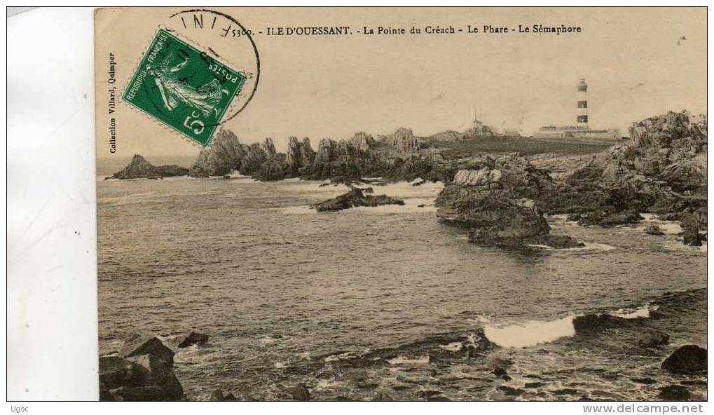 CPA - 29 - ILE D'OUESSANT - La Pointe Du Créach - Le Phare - Le Sémaphore - 515 - Ouessant