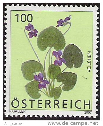 2007 AUSTRIA Österreich    Mi. 2652 ** MNH  Duftveilchen (Viola Odorata) - Neufs