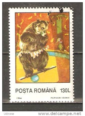 ROMANIA 1994 - CIRCUS 130 - BEAR - USED OBLITERE GESTEMPELT USADO - Zirkus