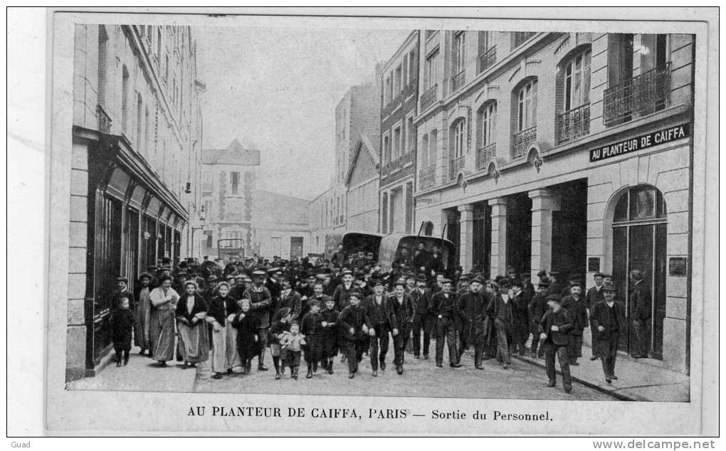PARIS - AU PLANTEUR DE CAIFFA -CAFE-  13 RUE JOANES ET 7 RUE DE BOULITTE - SORTIE DU PERSONNEL - Arrondissement: 14