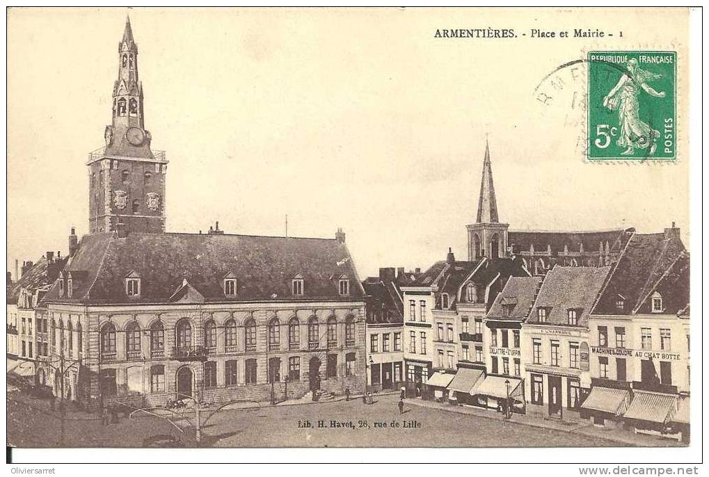 Armentières   Place Et Mairie - Armentieres