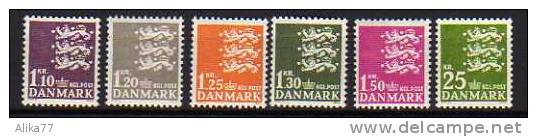 DANEMARK     Neuf **    Y. Et T.  N° 406A / 410        Cote: 70.00 Euros - Nuevos