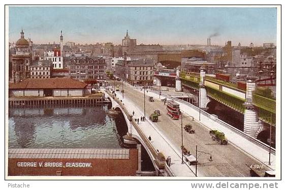 CPA Vintage - Glascow Écosse Scotland - George V - Bridge - Pont - Neuve - État TB -VG Condition - 2 Scans - Valentine's - Lanarkshire / Glasgow