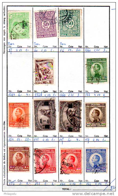 Yougoslavie 1919- 1972, Lot Divers, Entre 53 Et 1437 (** - *-  Ø), - Lots & Serien