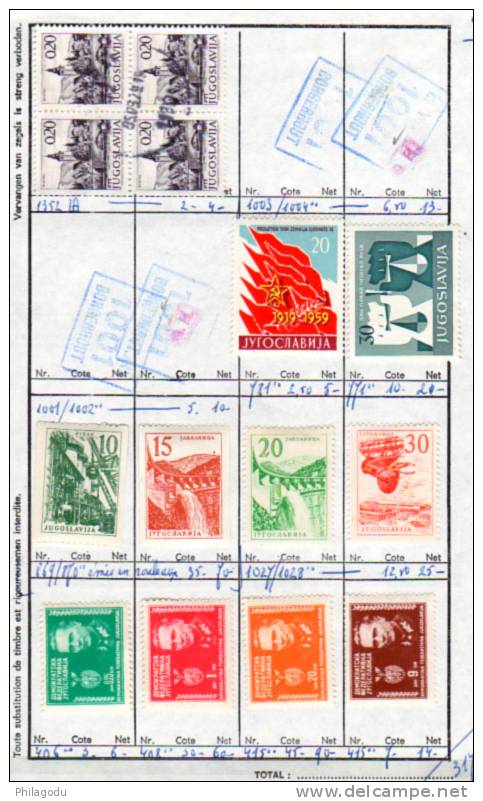 Yougoslavie 1919- 1972, Lot Divers, Entre 53 Et 1437 (** - *-  Ø), - Colecciones & Series