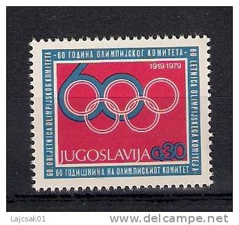 Yugoslavia 1979.Olympic Committee,surcharge ,Mi.ZW.68 MNH** - Neufs