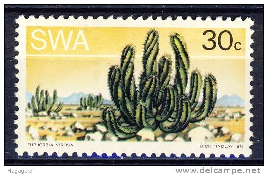 +SWA 1973. Plants: Cactusses. Michel 386y. MNH(**) - Namibie (1990- ...)