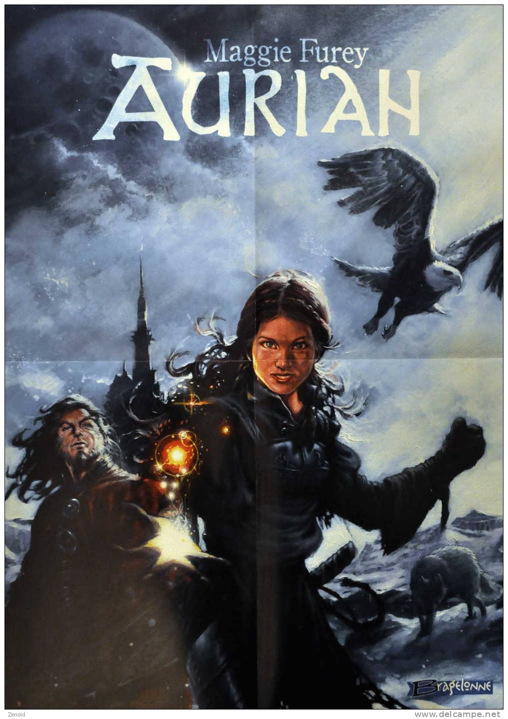 Affiche Publicitaire "Aurian" De Maggie Furey - Ed. Bragelonne - Ill. Stéphane Collignon - Fantásticos
