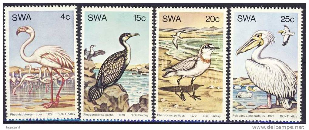 #SWA 79. Water Birds. Michel 458-61. MNH(**) - Namibie (1990- ...)