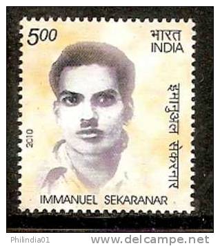 India 2010 Immanuel Sekaranar Famous People 1v MNH - Unused Stamps