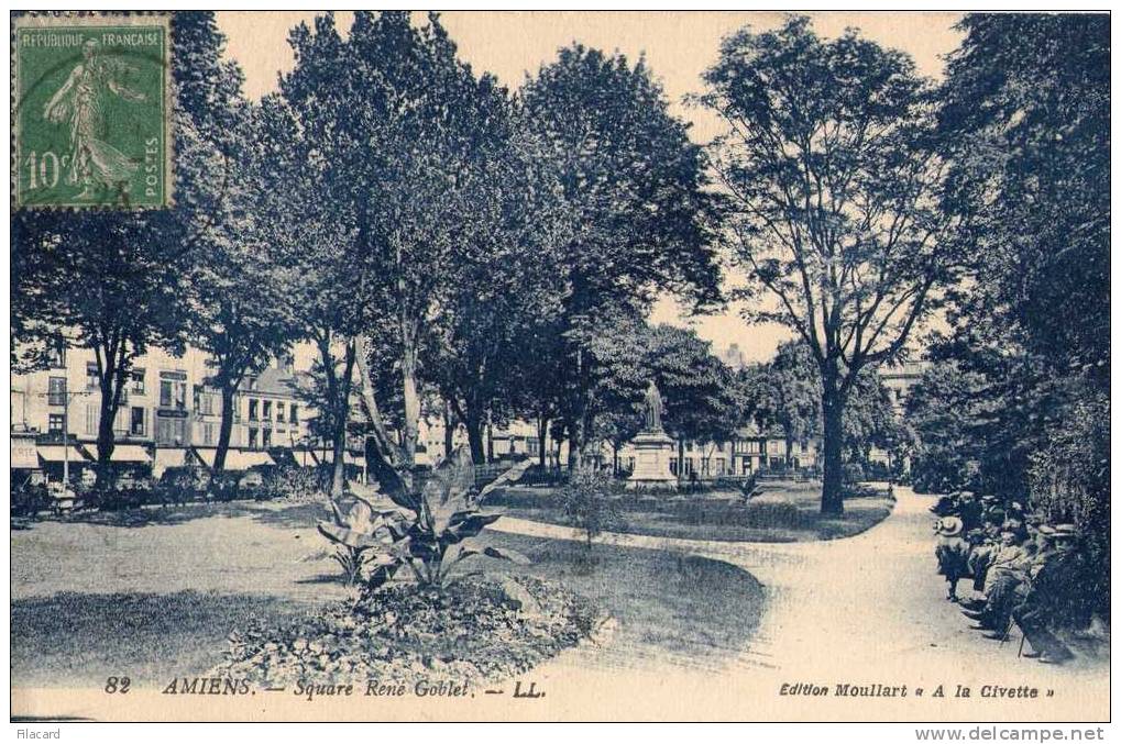12441   Francia,     Amiens, Square Rene Goblet   VG  1923 - Picardie