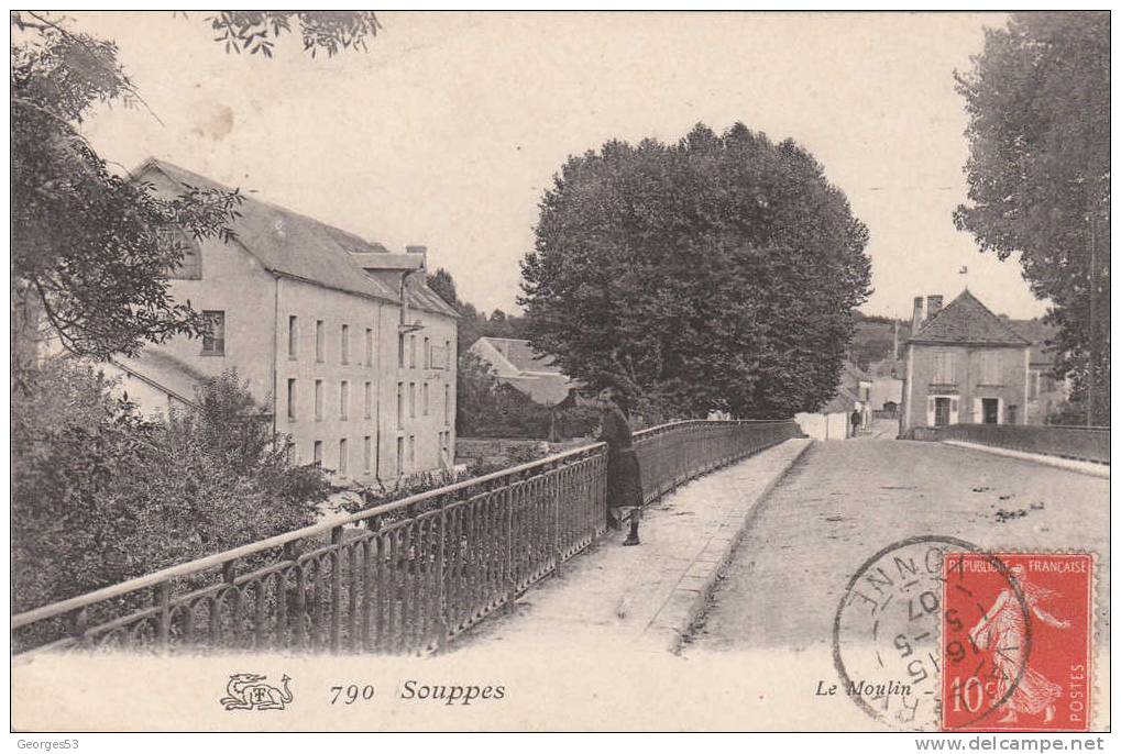 SOUPPES        Le Moulin           1907 - Moulins à Eau