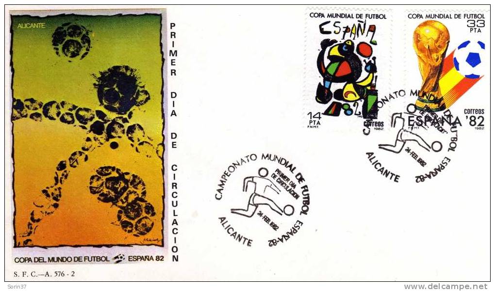 SPD - España  Año 1980   Campeonato Mundial Futbol -1982 - FDC