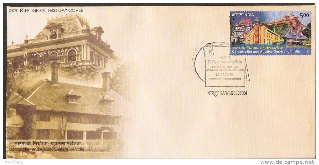 India 2010 Comptroller & Auditor General Of India Architecture Building FDC - Lettres & Documents