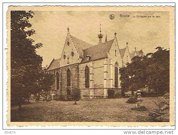 Binche - La Collegiale Vue Du Parc - Binche